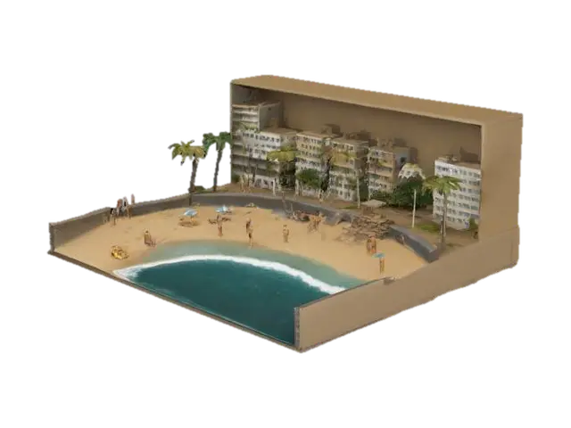 3D model for [Brazil],[Rio de Janeiro], Copacabana Diorama