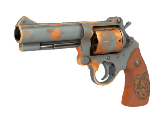 3D model for Imagine a cartoon old rusty revolver. Professional texture. Professional quality. Clean geometry. Ensure there is no broken meshes.
