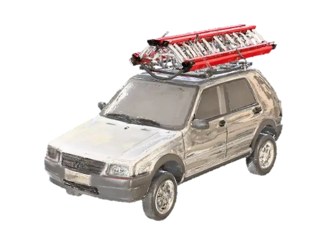 3D model for Fiat UNO with Ladder