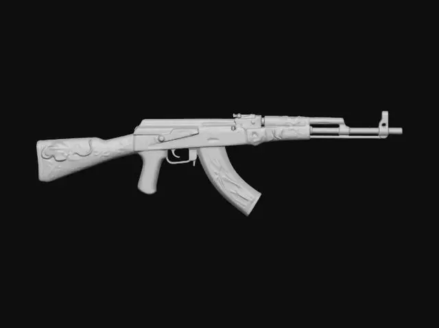3D model for Violet Vines AK-47