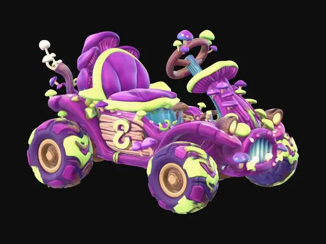 3D model for Enchanted Fungus Racer