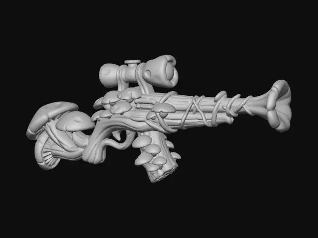 3D model for Vinebound Fungus Cannon