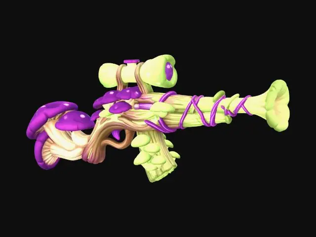 3D model for Vinebound Fungus Cannon