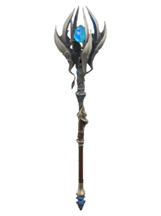 Modello 3D Mystic Staff of Aether, generato dall’IA