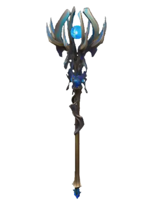 Modello 3D Mystic Staff of Aether, generato dall’IA