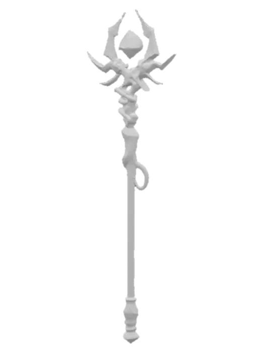 3D model for Flamecrystal Staff