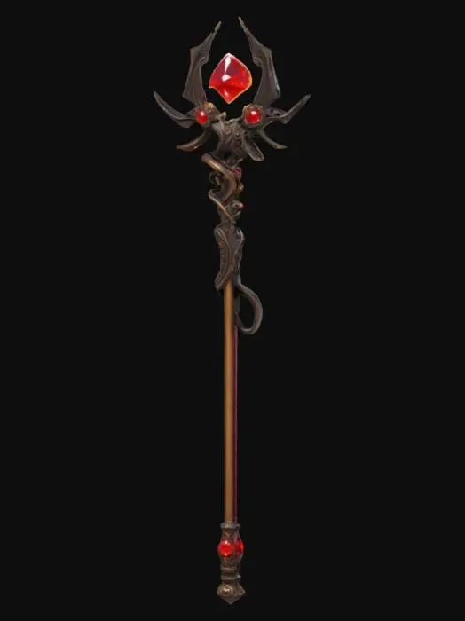 3D model for Flamecrystal Staff