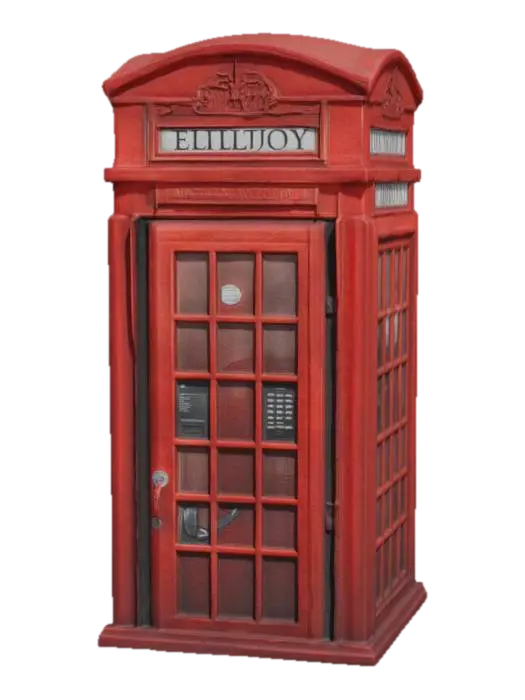 3D model for Realistic London phone booth. HDR. #AroundTheWorld#