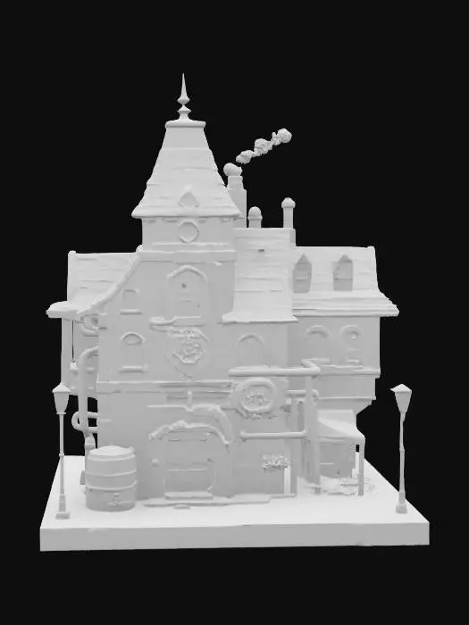 3D model for Steampunk Brewery, #arch#