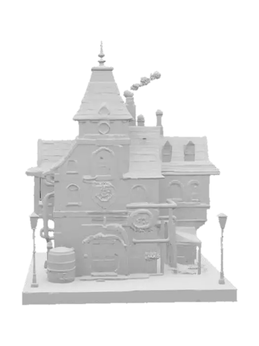 3D model for Steampunk Brewery, #arch#