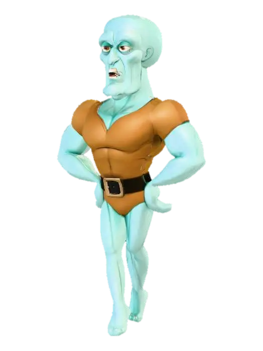 Bold Squidward - Iconic 3D model, vytvořený pomocí AI