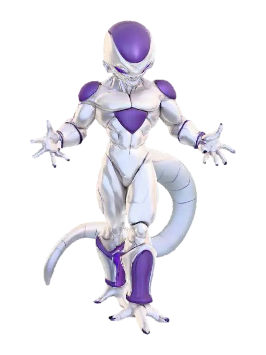 Frieza, #villain# - Antagonist 3D model, vytvořený pomocí AI