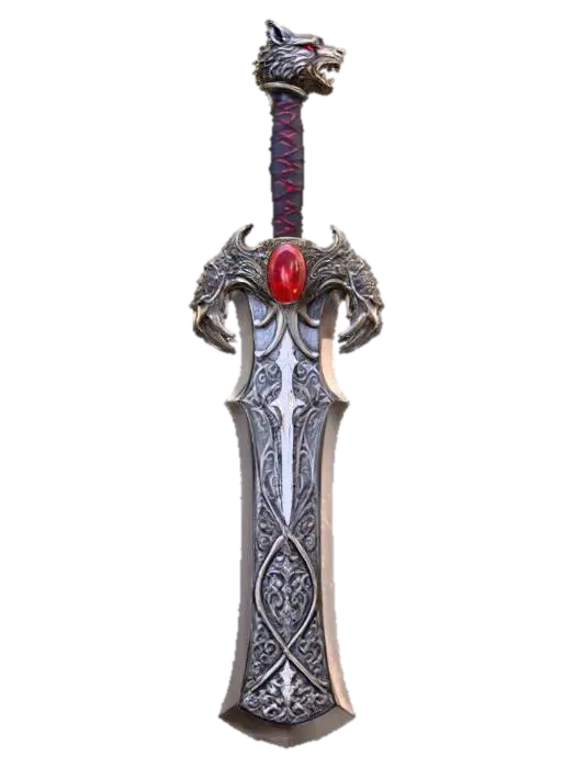 Bear's Fang Blade 3D model, vytvořený pomocí AI