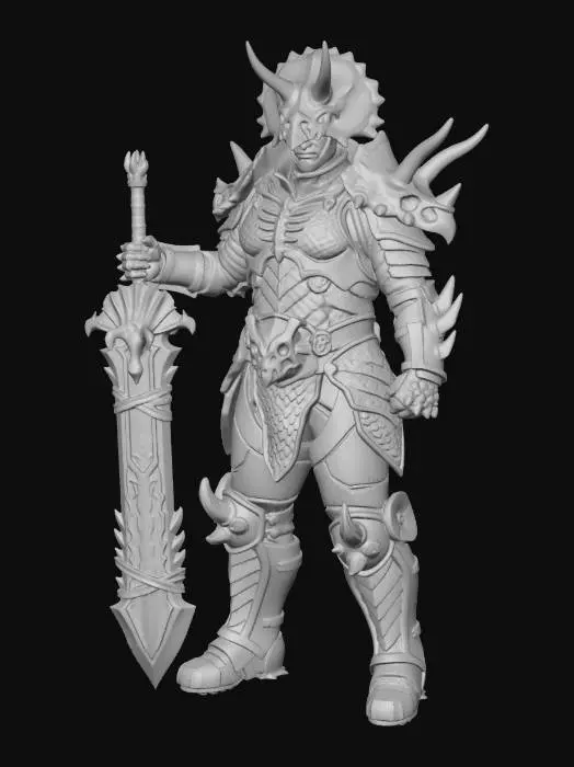 3D model for Obsidian Warlord
