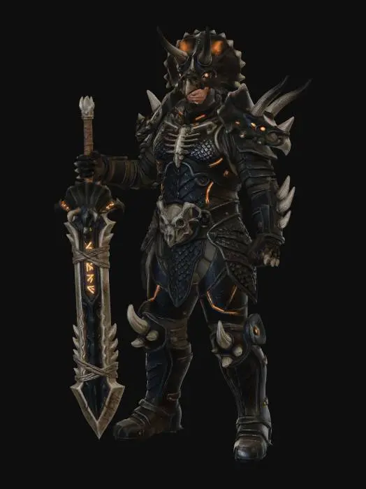 3D model for Obsidian Warlord