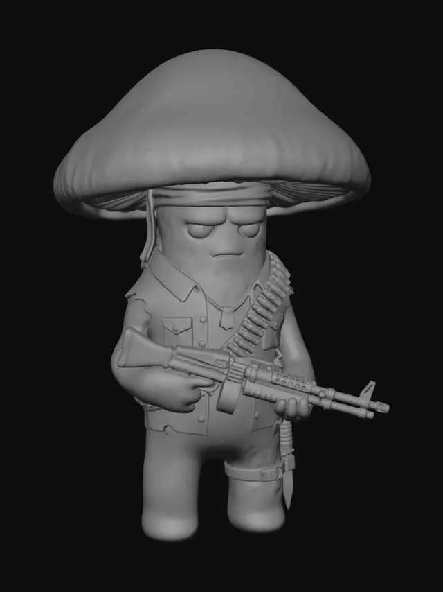 3D model for Mushroom Commando