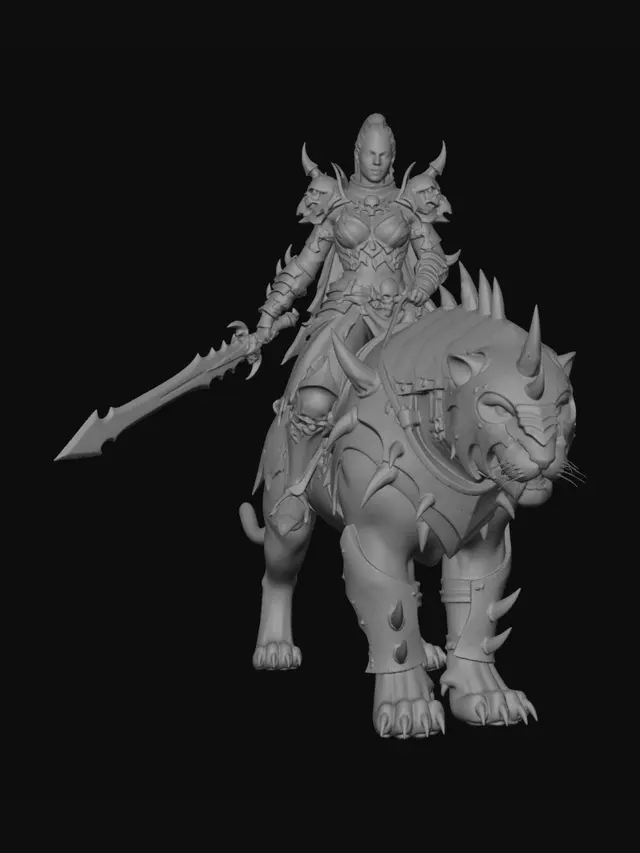 3D model for Bloodmane Warlord