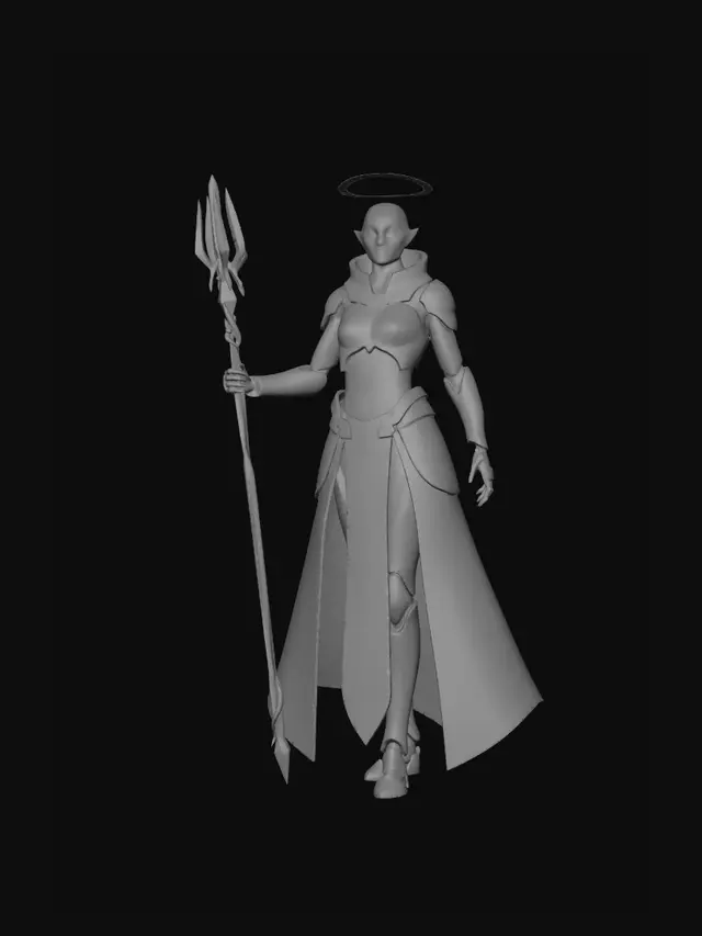 3D model for Celestial Dawnwarden
