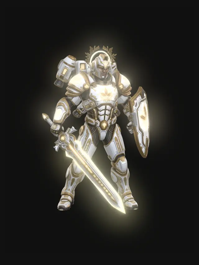 3D model for Celestial Paladin