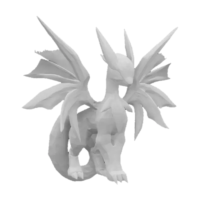 3D model for A legendary Pokémon of Dark type.