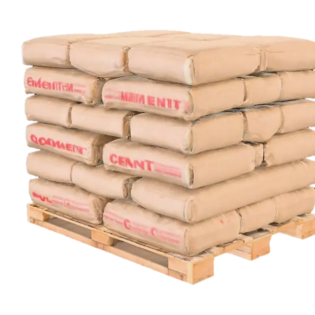 Cement Pallet Stack - Materials 3D model, vytvořený pomocí AI