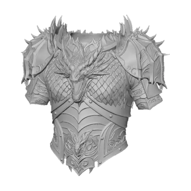 3D model for Black Dragon Armor
