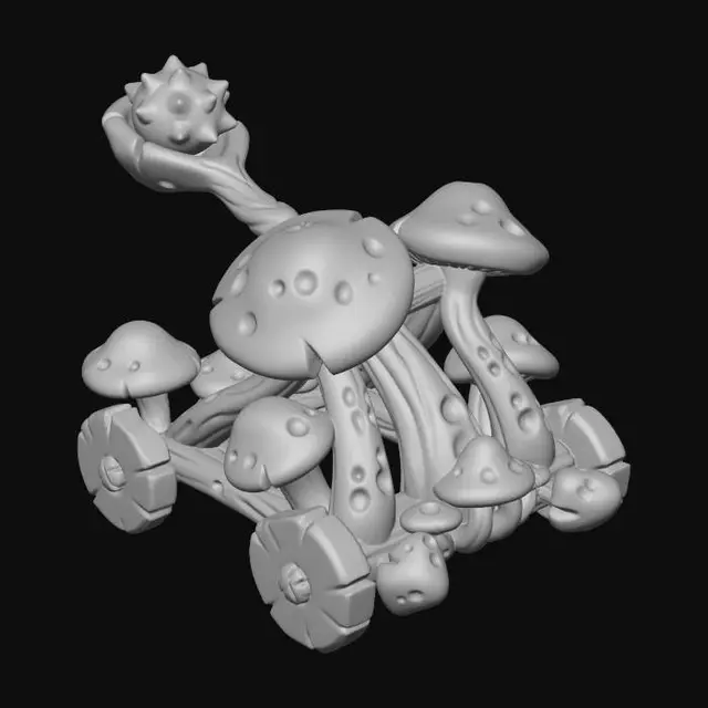 3D model for Mushroom Cart