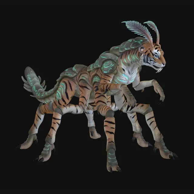 3D model for Neon Striped Sentinel