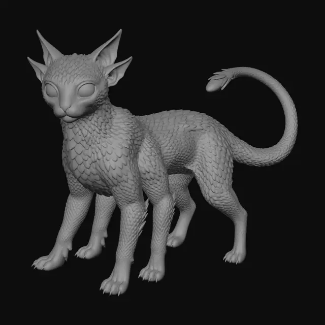 3D model for Azurescale Cat
