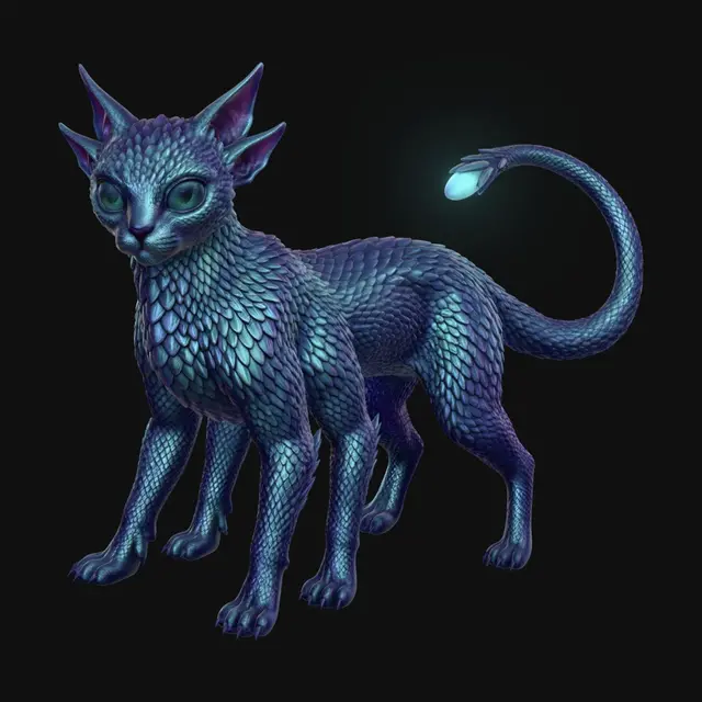 3D model for Azurescale Cat