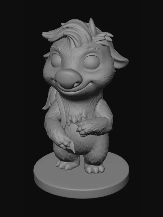 3D model for Cheerful Aardvark Adventurer