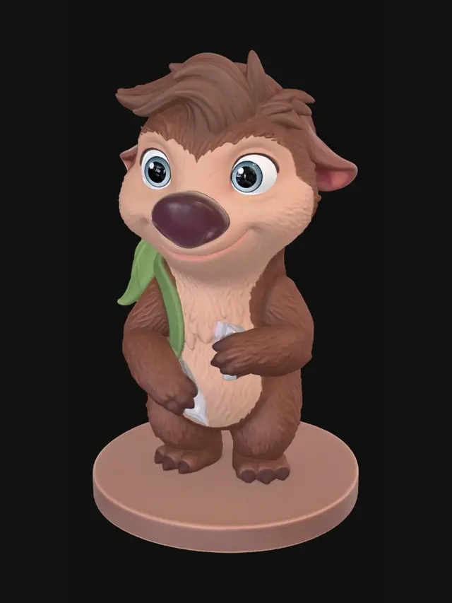 3D model for Cheerful Aardvark Adventurer