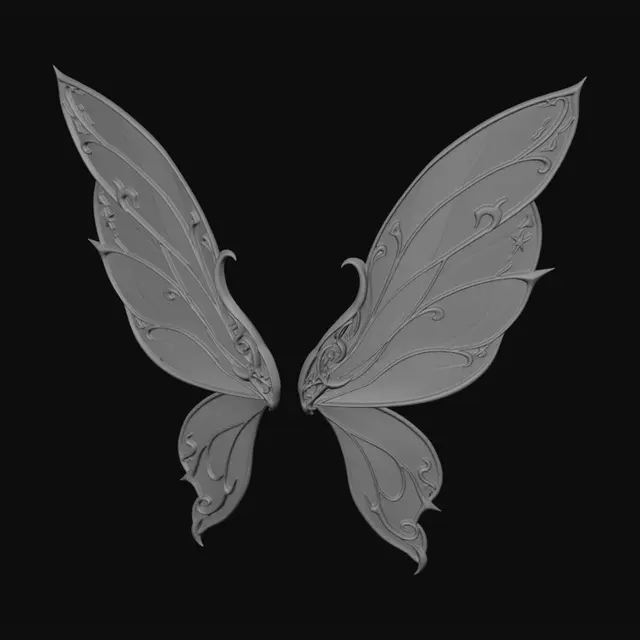 3D model for Celestial Blue Wings
