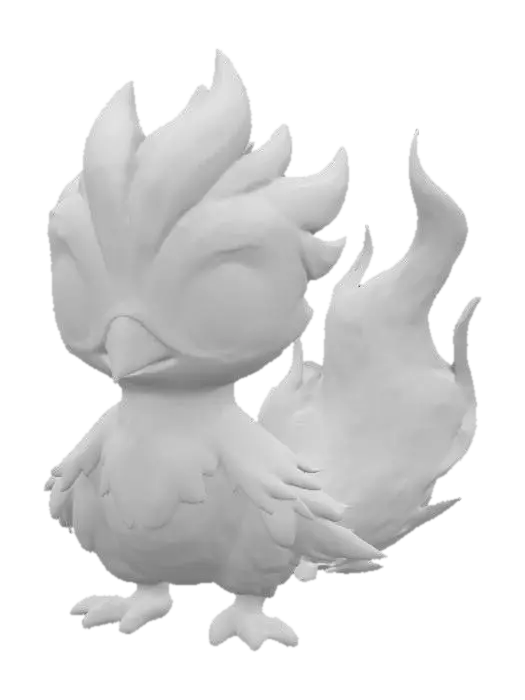 3D model for Fiery Phoenix Chick