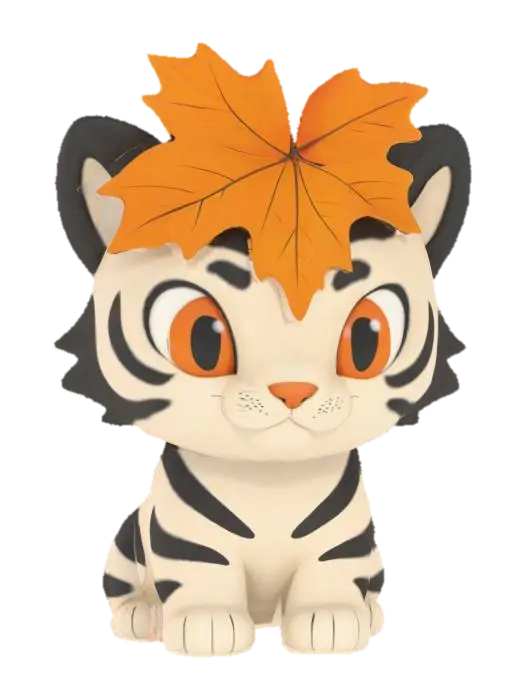 3D model for Autumn Tiger Cub