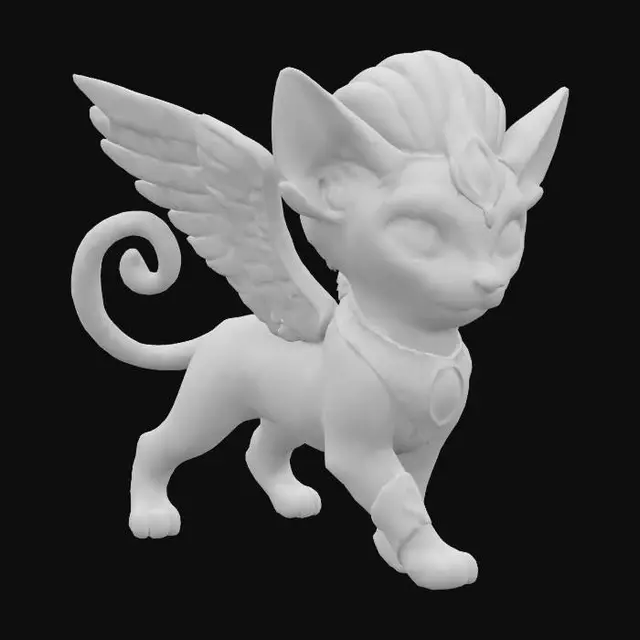 3D model for Winged Feline Majesty