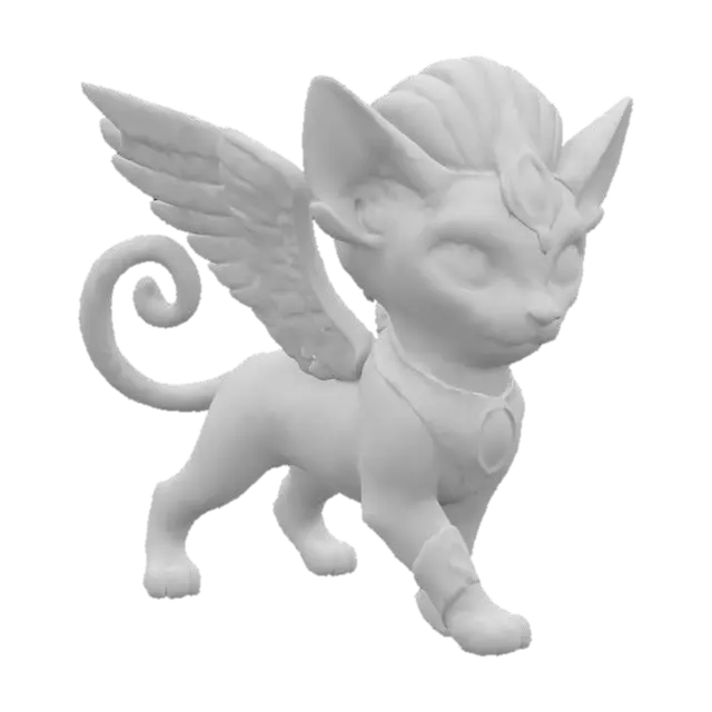 3D model for Winged Feline Majesty