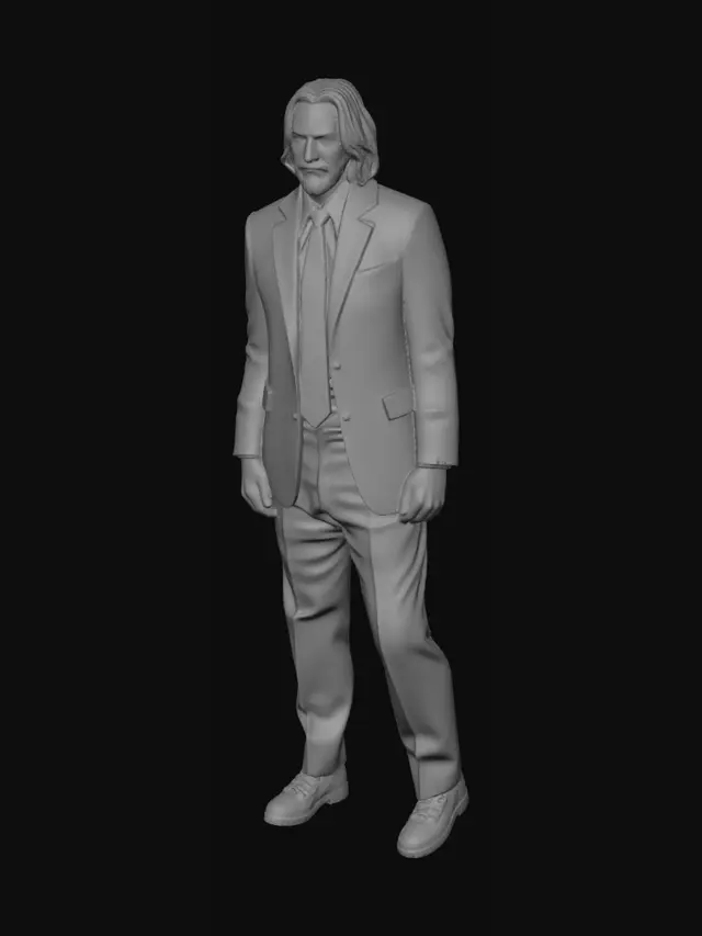 3D model for John Wick Premiere Portrait
