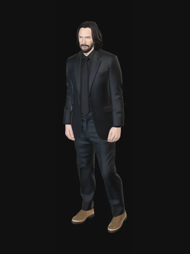 3D model for John Wick Premiere Portrait