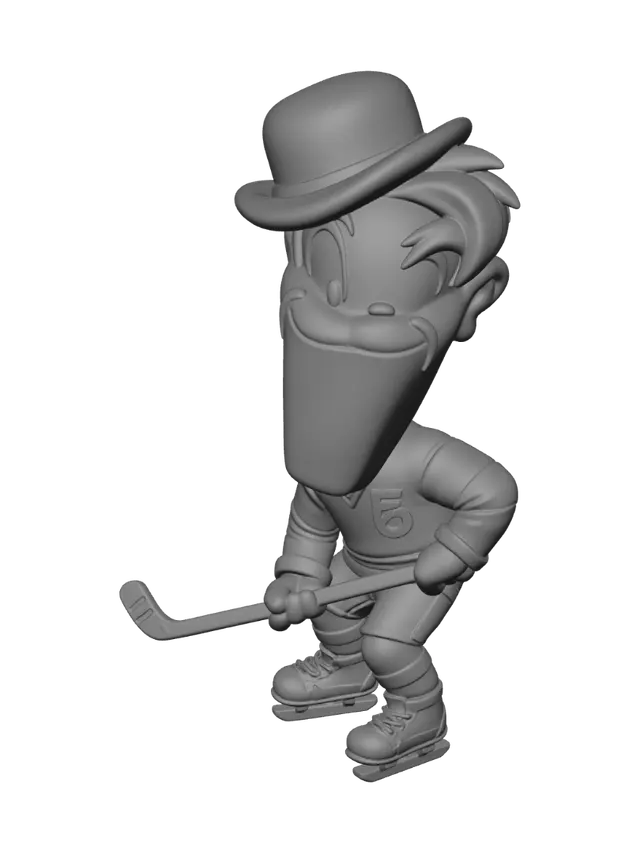 3D model for Top Hat Hockey Player
