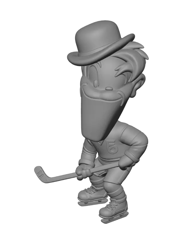3D model for Top Hat Hockey Player