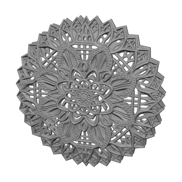 3D model for Carved Lace Mandala
