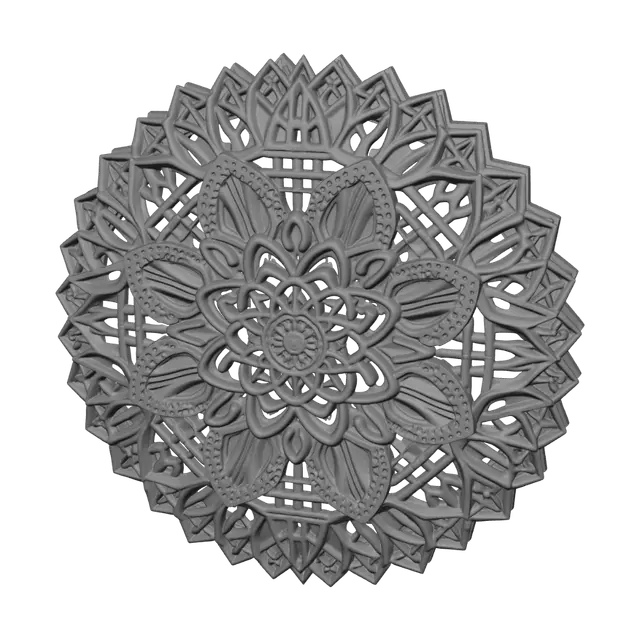 3D model for Carved Lace Mandala