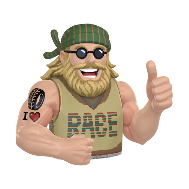 3D model for improve the "RACE" text on t-shirt, keep it striped and of the same color but better resolution/no aberrations/no blur. KEEP ALL THE REST IDENTICAL TO REFERENCE.
WHITE BACKGROUND