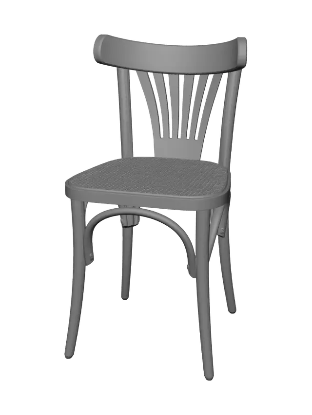 3D model for Black Caned-Seat Bistro Chair