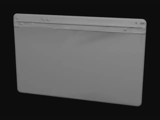 3D model for Blank Chrome New Tab Page