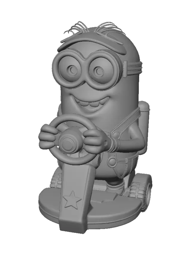 3D model for Generate a mario kart themed minion.