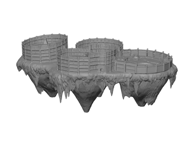 3D model for Floating Ringed Citadel