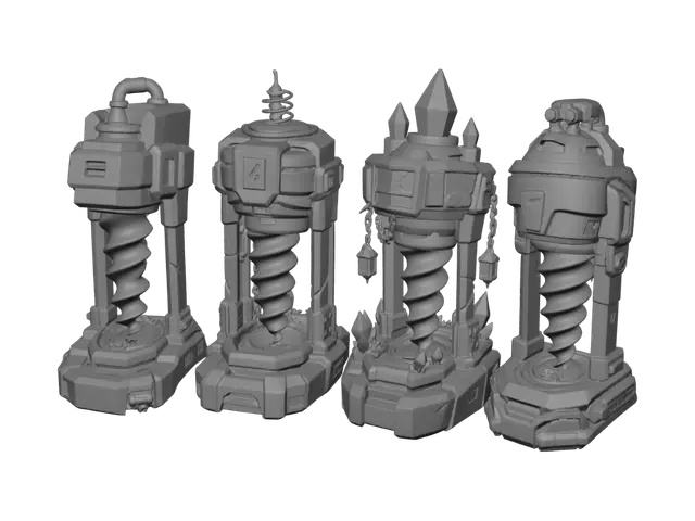 3D model for Crystalline Core Quartet