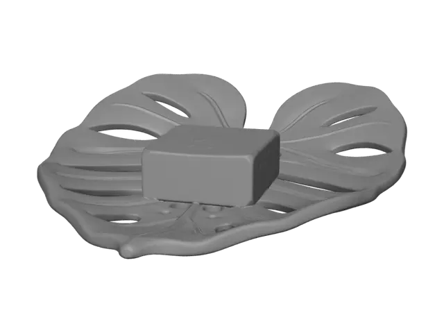 3D model for Monstera Leaf Soap Dish